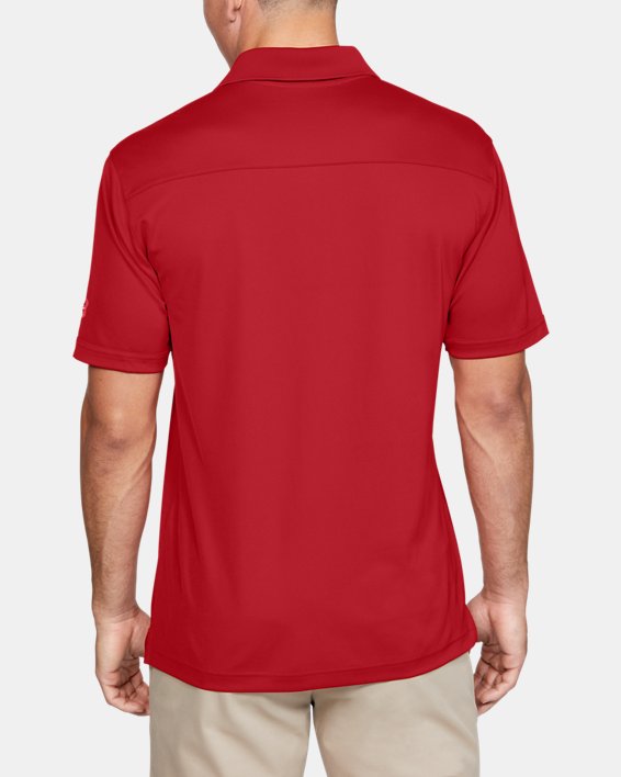 男士UA Performance Polo衫, Red, pdpMainDesktop image number 1